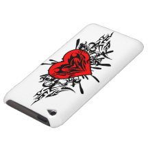 Coração tribal - capa do ipod touch capas iPod touch Case-Mate