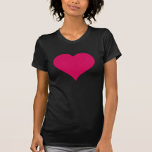 Coração vermelho camiseta