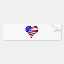 Corações e mentes americanos adesivo