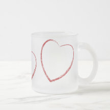 Corações em uma caneca
