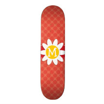 Coral & redemoinho vermelho; Flor do primavera Skate Boards