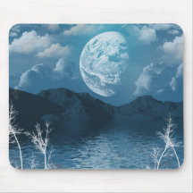 Cordilheira azul mouse pads