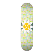 Cores Pastel, bolinhas; Flor do primavera Skates