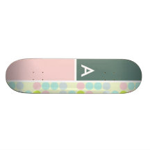Cores Pastel, bolinhas Skates