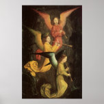 Coro dos anjos por Simon Marmion, arte de renascim Poster