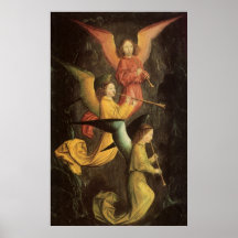 Coro dos anjos por Simon Marmion, arte de renascim Poster