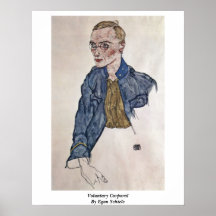 Corporal voluntário Egon Schiele Posters
