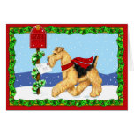 Correio de Dale do Natal de Airedale Cartão