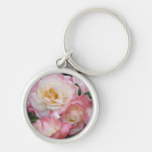 Corrente chave com rosas chaveiro