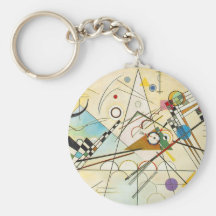 Corrente chave da composição VIII de Kandinsky Chaveiro