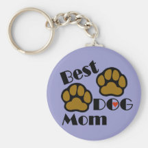 Corrente chave da melhor mamã do cão com mercadori chaveiros