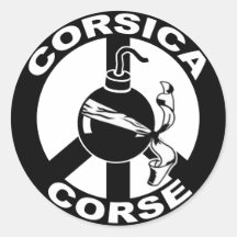 Córsega Adesivos Em Formato Redondos