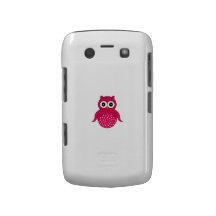 Coruja cor-de-rosa bonito capa blackberry