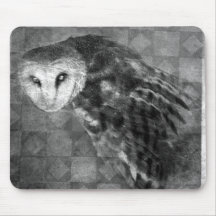 Coruja má mouse pads