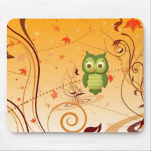 Coruja sábia mousepad