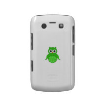 Coruja verde bonito capas blackberry