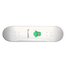 Coruja verde bonito skates