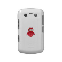 Coruja vermelha bonito capa blackberry bold