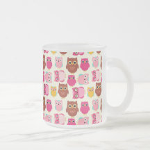 Corujas bonitos caneca