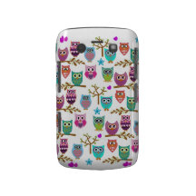 Corujas variáveis do fundo capas blackberry bold