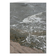 Costa da rocha e da areia de Brown Cartões