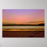 Costa do por do sol posters