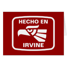 Costume do personalizado do en Irvine de Hecho per Cartao