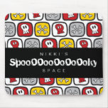 Costume Mousepad do Dia das Bruxas dos crânios e d