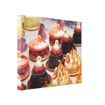 Cozinheiro chefe - comida - bolo - Le Sobremesa Impressão De Canvas Esticada