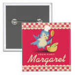 Cozinheiro chefe do bluebird do estilo do vintage  pins