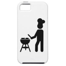 Cozinheiro chefe do cozinheiro do assado do CHURRA iPhone 5 Capas