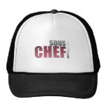 Cozinheiro chefe vermelho de Sous Bonés