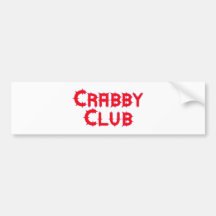 Crabby clube adesivo