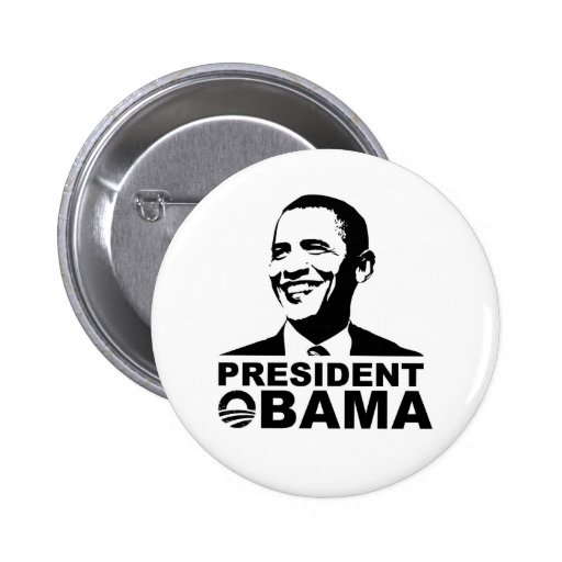 Crachá do botão do presidente Obama Boton