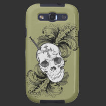 Crânios góticos e galáxia barroco S3 Cas capas casemate
