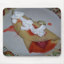 Crepe da morango mousepad