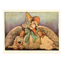 Crianças Jessie Willcox Smith do ganso de mãe do v Cartões Postais