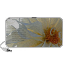 Crisântemo branco caixinhas de som para iPhone