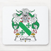 Crista da família da cortina mouse pad