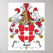 Crista da família de Apel Pôsteres
