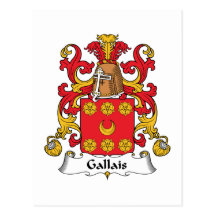 Crista da família de Gallais Cartões Postais