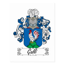 Crista da família de Galli Cartao Postal