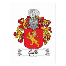 Crista da família de Gallo Cartoes Postais