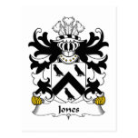 Crista da família de Jones Cartao Postal
