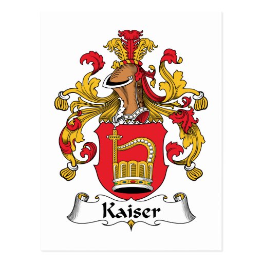 Crista da família de Kaiser Cartoes Postais