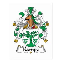 Crista da família de Kampe Cartao Postal