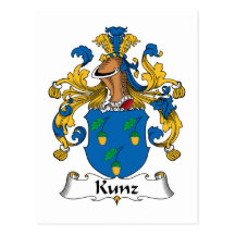 Crista da família de Kunz Cartão Postal