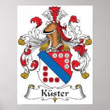 Crista da família de Kuster Posteres