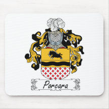 Crista da família de Porcara Mousepad