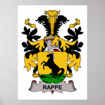 Crista da família de Rappe Pôsteres